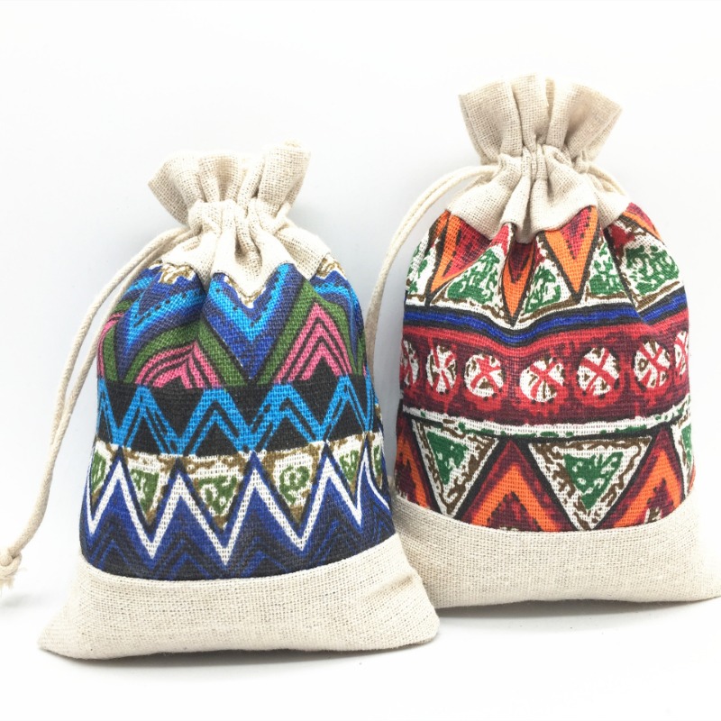 Ethnic Fabric - Sac à cordon de proximité de