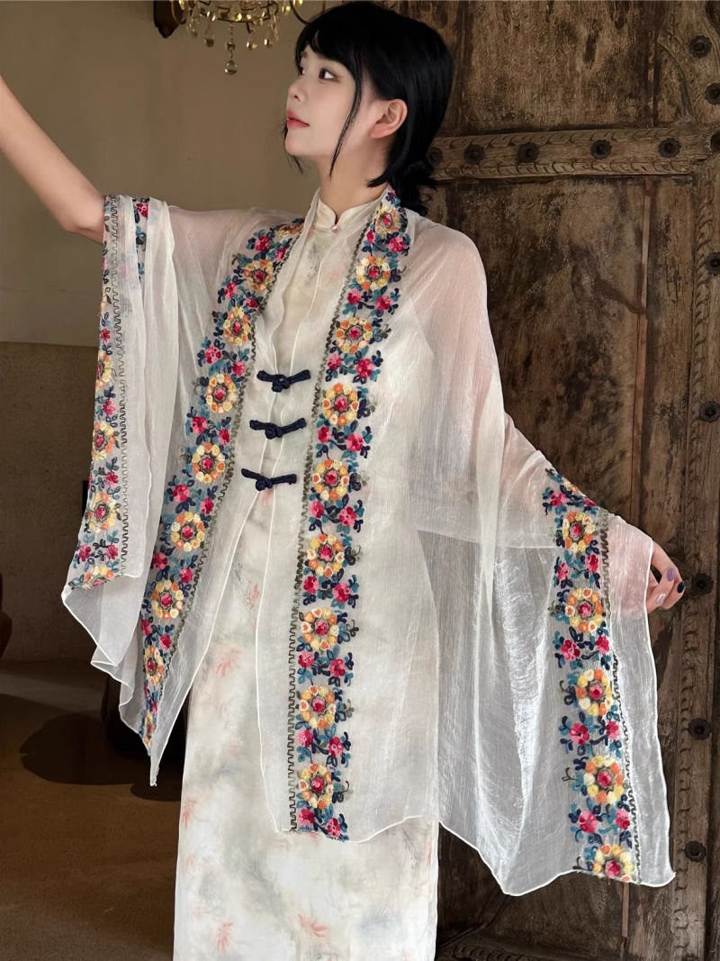Ethnic Fashion Photography - 2025 été nouvelle fleur broderie Style