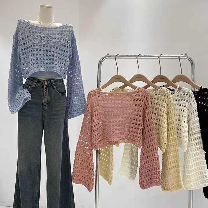 Kaftan Women Boho - Haut en tricot au Crochet à