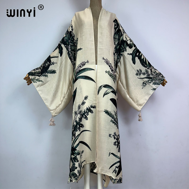 Kaftan Women Boho - WINYI Kimono Afrique Bohème Imprimé Mode