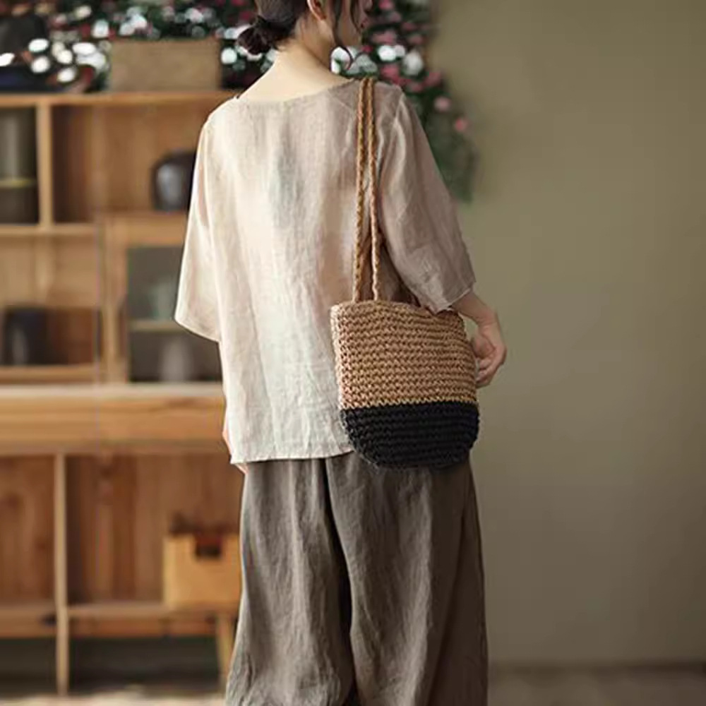 Chemisier d'été rétro en coton - Ethnic Fabric avis et prix
