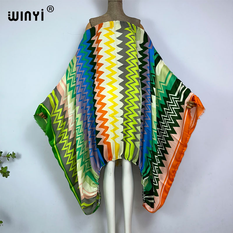 WINYI Robes Maxi Sexy à Col Un - Kaftan Women Boho avis et prix