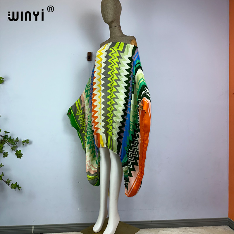 WINYI Robes Maxi Sexy à Col Un - Kaftan Women Boho avis et prix
