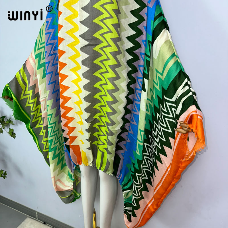 WINYI Robes Maxi Sexy à Col Un - Kaftan Women Boho avis et prix
