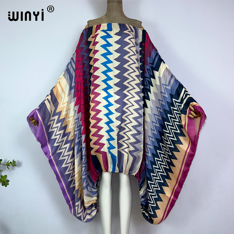 WINYI Robes Maxi Sexy à Col Un - Kaftan Women Boho avis et prix