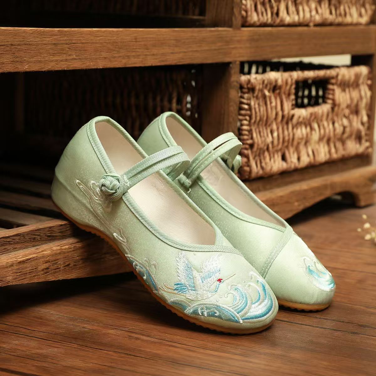 Chaussures plates en soie brod - Ethnic Fabric avis et prix